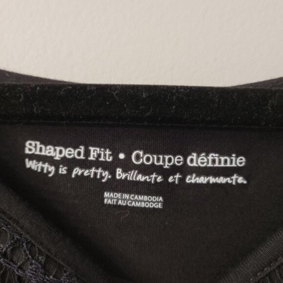 Women's Black Lace overlay top Sz 3X - Picture 6 of 9